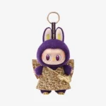 Ali della Fortuna Peluche in vinile con cartoncino da appendere Viola Labubu