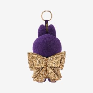 Ali della Fortuna Peluche in vinile con cartoncino da appendere Viola Labubu
